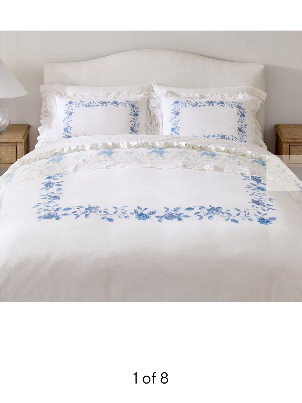 Pottery Barn x LoveShackFancy Blue Rose Duvet Cover ONLY – Full/Queen – NWT